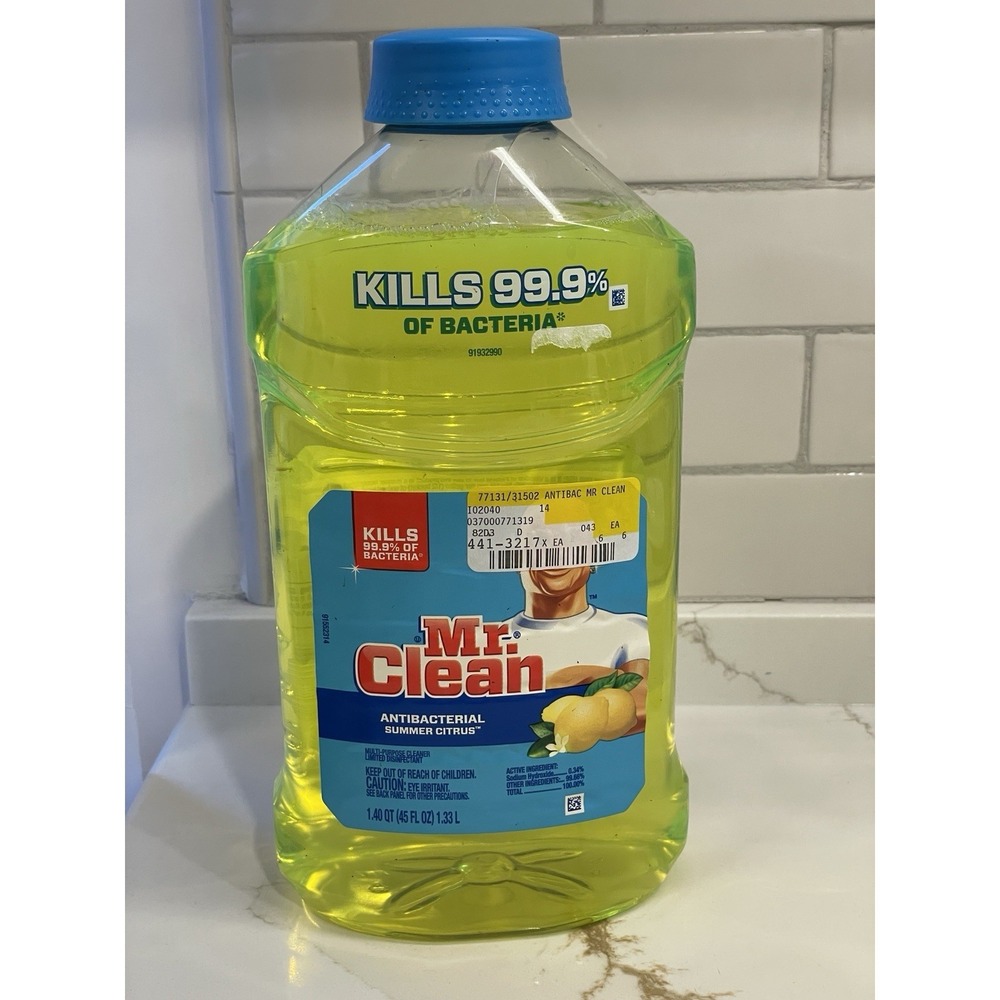 Mr. Clean Antibacterial Multi-Purpose Cleaner Summer Citrus Scent 45 fl oz New
